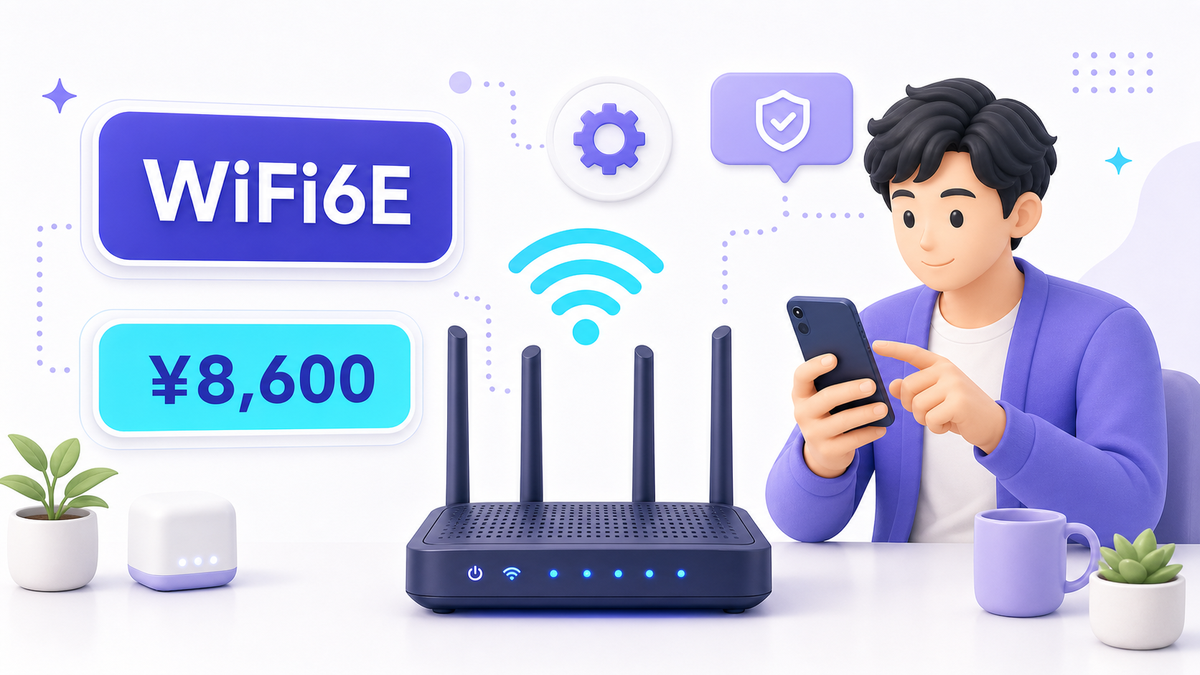 TP-Link AXE5400のルーター外観と主要スペック