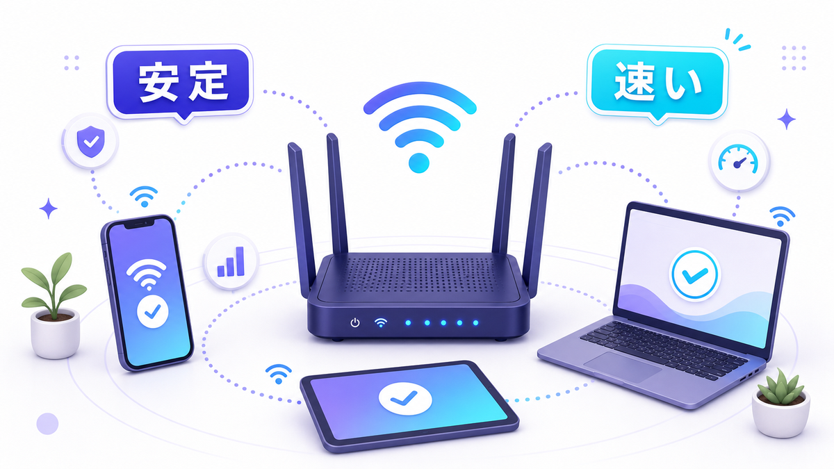 WiFi買い替え前後の速度・体感比較イメージ
